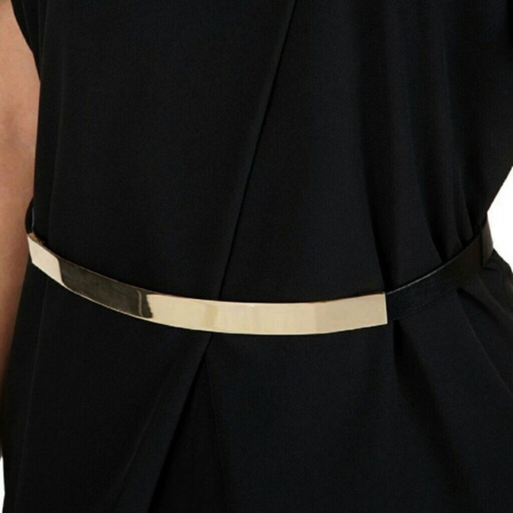 Jessica Simpson LBD Belted with Open Sleeves Sz 4 - Picture 2 of 9